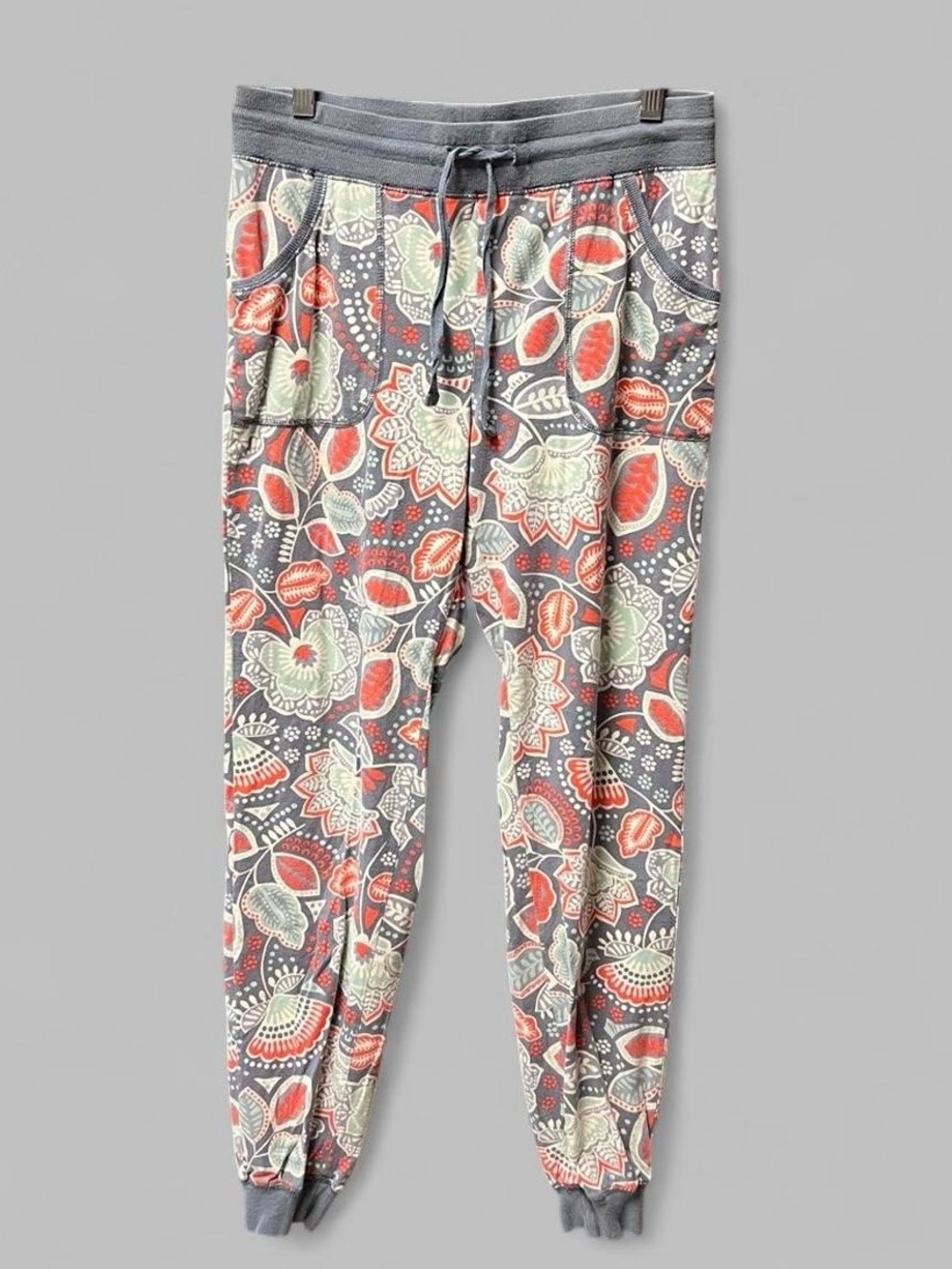 Vera Bradley Floral Print Drawstring Jogger Pajama Pants w/ Pockets Sz Small